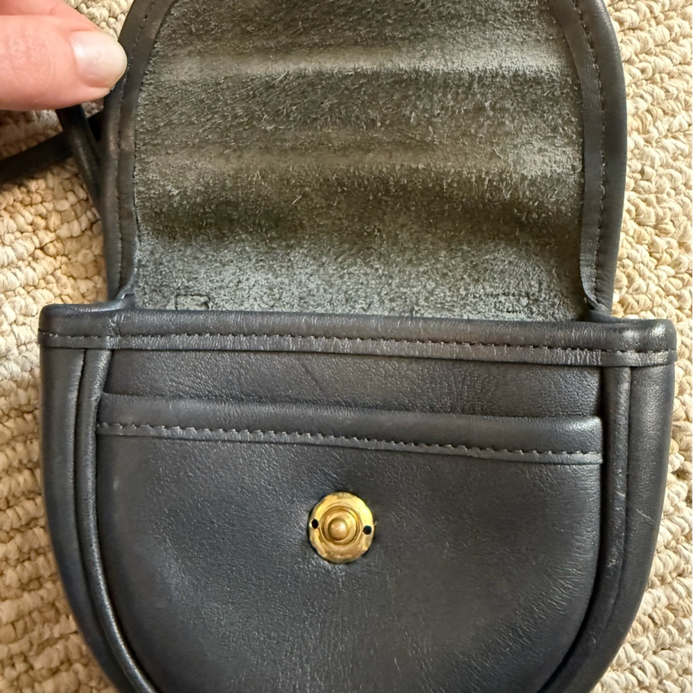 Coach Black belt/ Crossbody Bag with Gold Accents - Picture 7 of 9